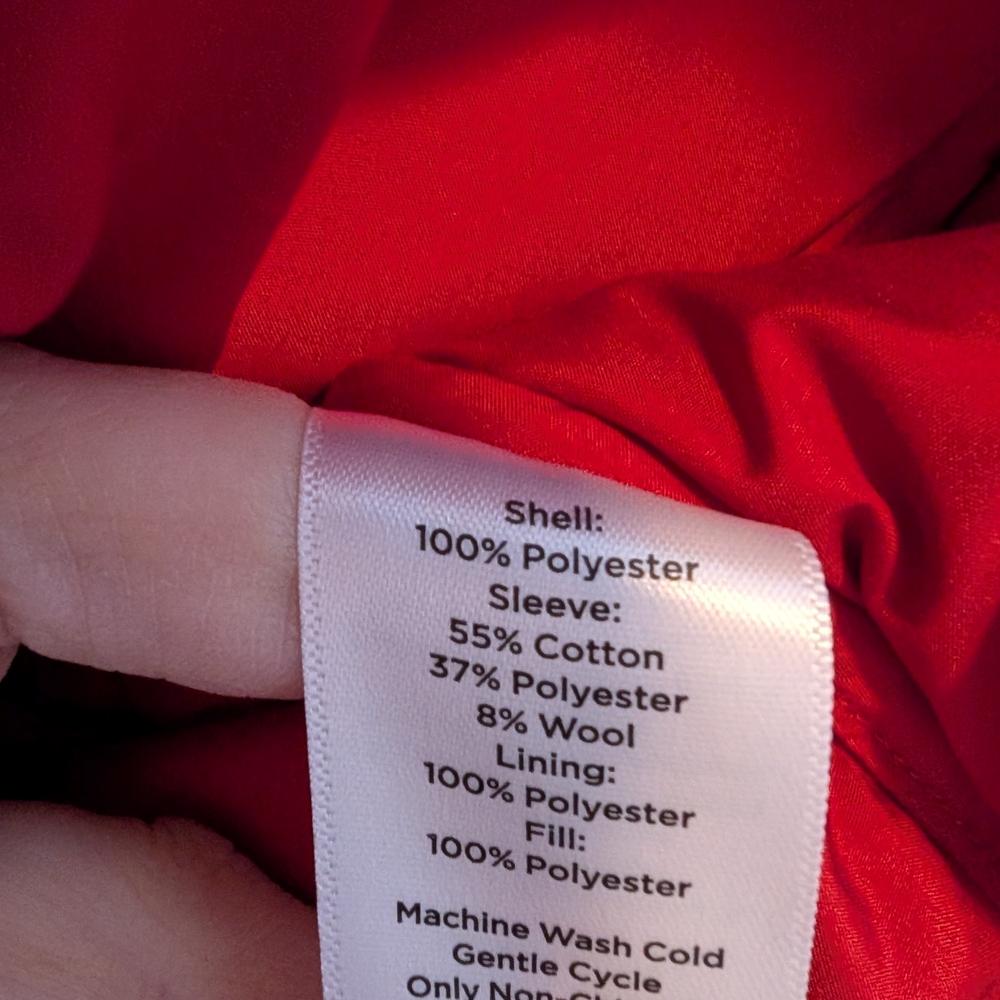 Talbots Vibrant Red Quilted Jacket - Picture 5 of 9